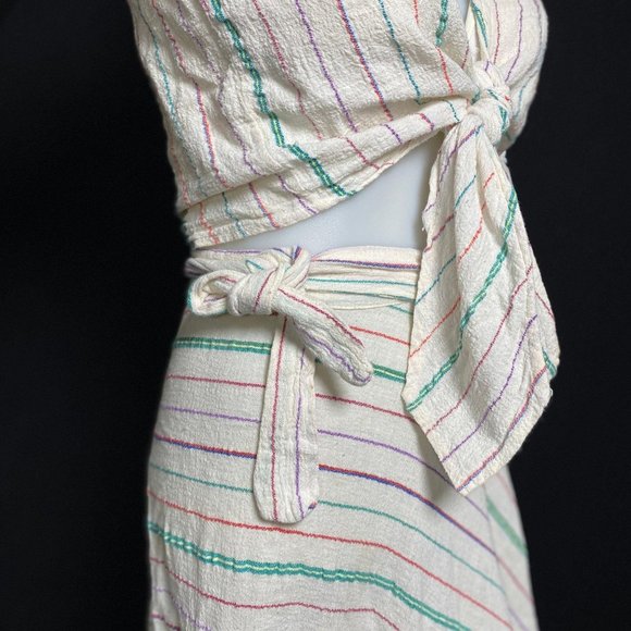 Vintage 1970's Wrap Skirt Set - Picture 4 of 10